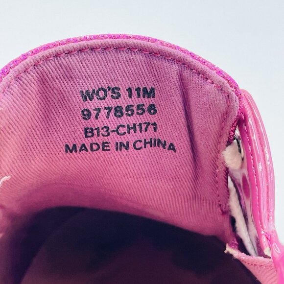 Sperry Top Siders Womens Size 11 M Pink Glitter Shiny Boat Shoes Lace Up Sneaker - Picture 10 of 11